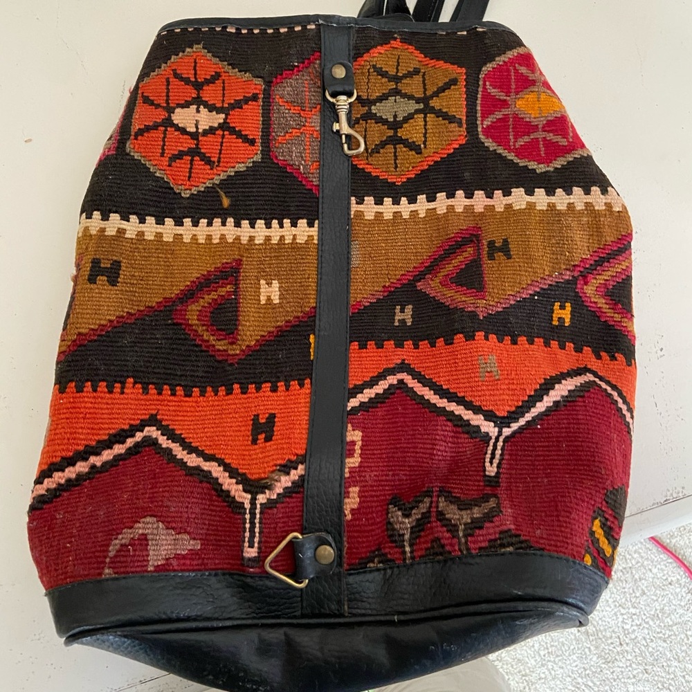 Woven, cool design backpack